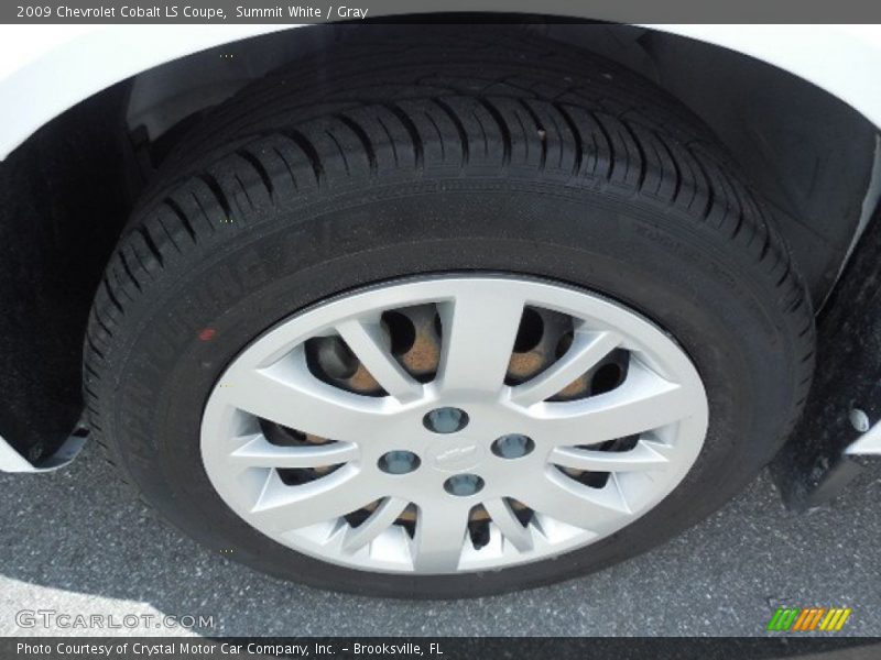 Summit White / Gray 2009 Chevrolet Cobalt LS Coupe