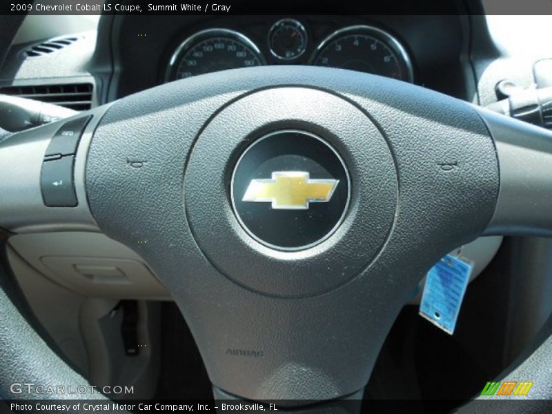 Summit White / Gray 2009 Chevrolet Cobalt LS Coupe