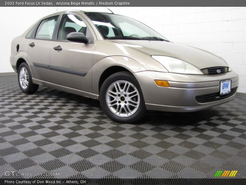Arizona Beige Metallic / Medium Graphite 2003 Ford Focus LX Sedan