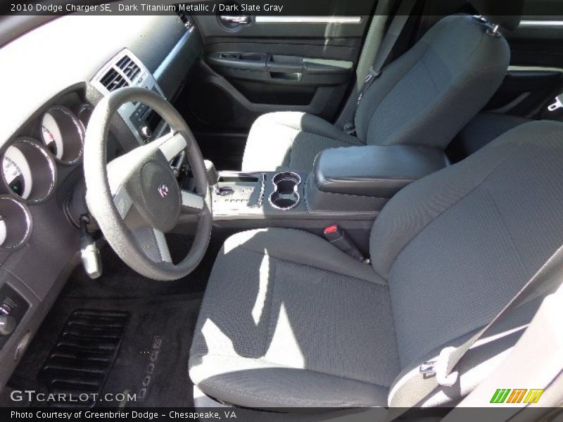 Dark Titanium Metallic / Dark Slate Gray 2010 Dodge Charger SE