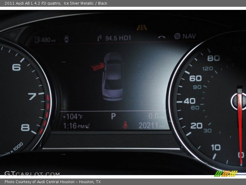 Ice Silver Metallic / Black 2011 Audi A8 L 4.2 FSI quattro