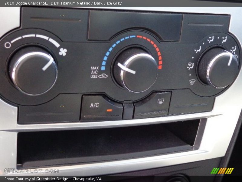 Dark Titanium Metallic / Dark Slate Gray 2010 Dodge Charger SE