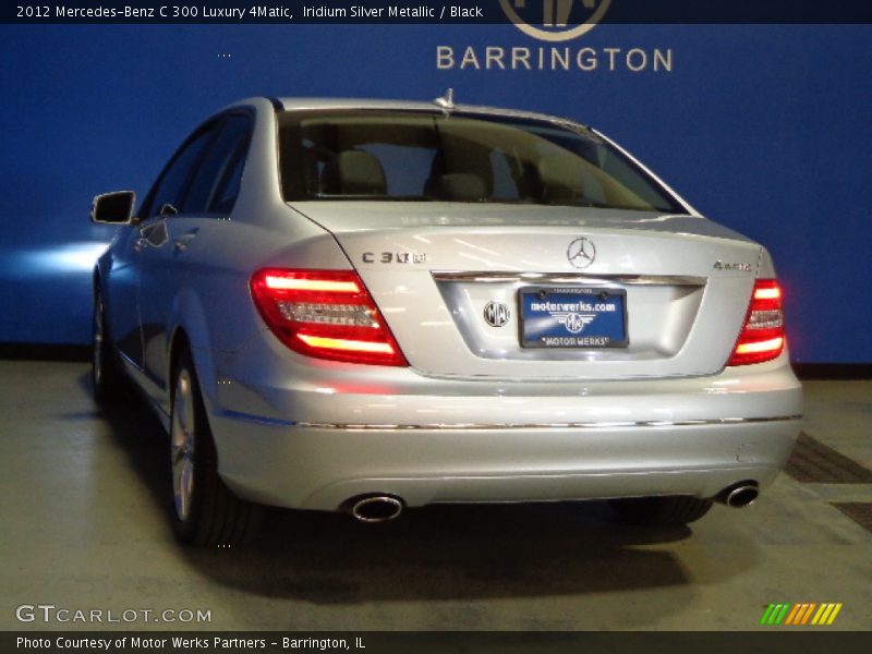 Iridium Silver Metallic / Black 2012 Mercedes-Benz C 300 Luxury 4Matic