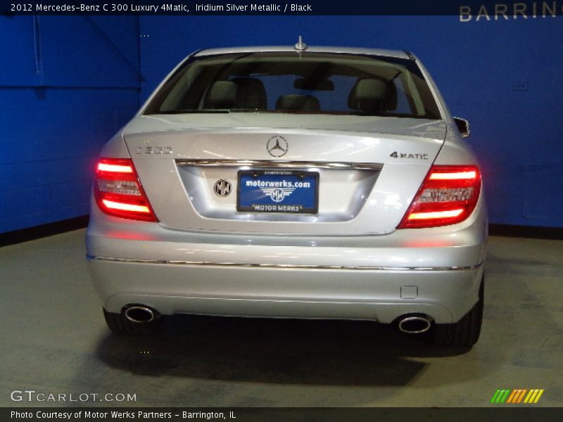 Iridium Silver Metallic / Black 2012 Mercedes-Benz C 300 Luxury 4Matic