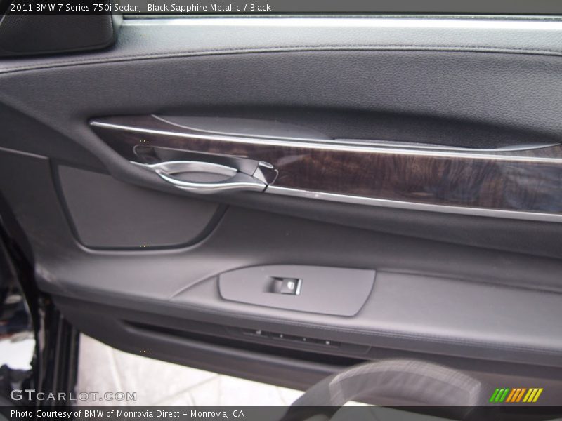 Black Sapphire Metallic / Black 2011 BMW 7 Series 750i Sedan