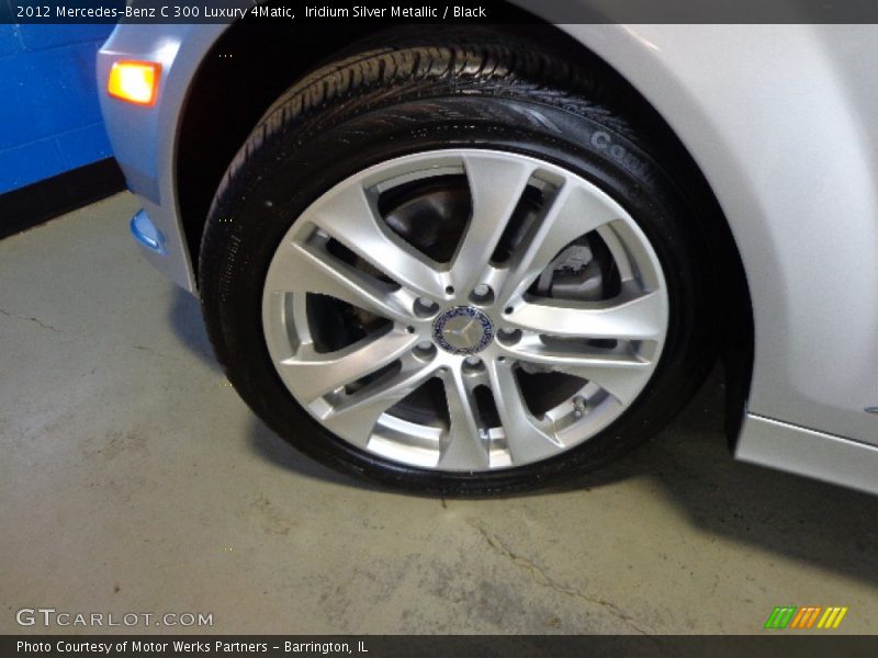 Iridium Silver Metallic / Black 2012 Mercedes-Benz C 300 Luxury 4Matic