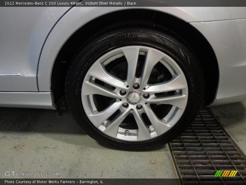 Iridium Silver Metallic / Black 2012 Mercedes-Benz C 300 Luxury 4Matic