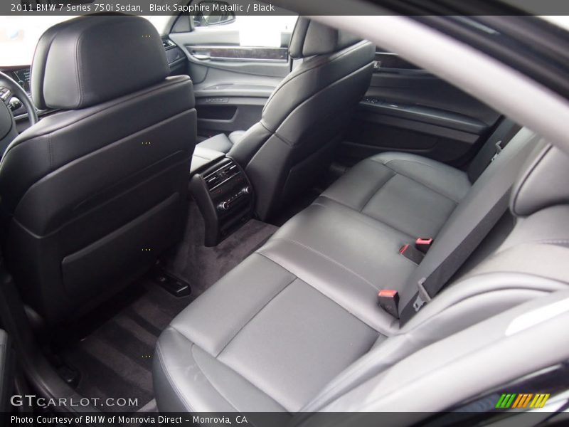 Black Sapphire Metallic / Black 2011 BMW 7 Series 750i Sedan