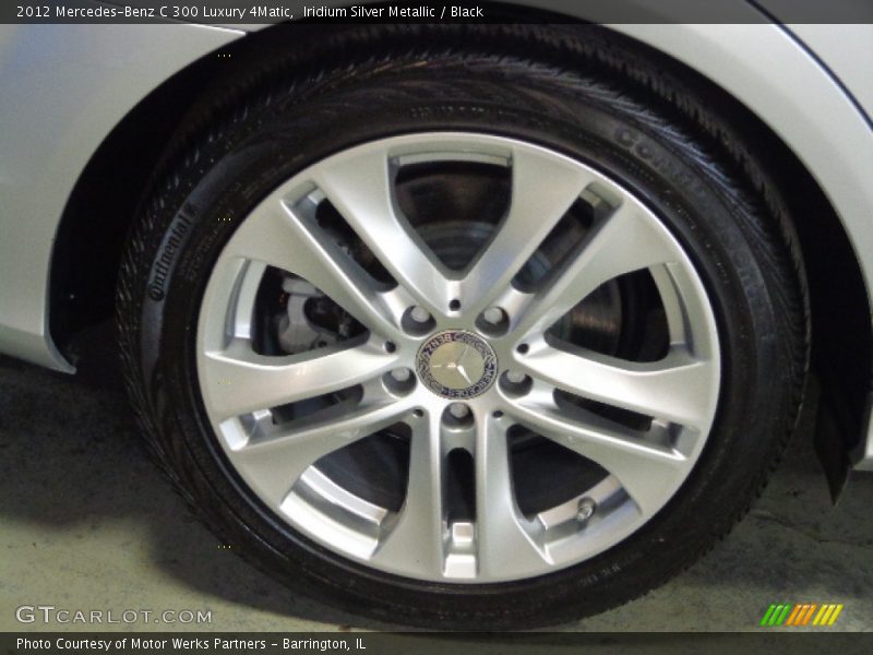 Iridium Silver Metallic / Black 2012 Mercedes-Benz C 300 Luxury 4Matic