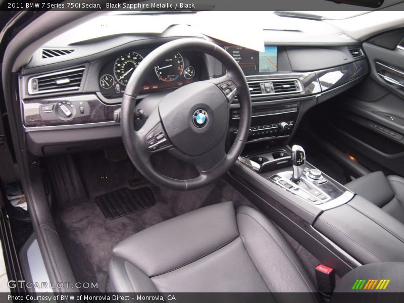 Black Sapphire Metallic / Black 2011 BMW 7 Series 750i Sedan