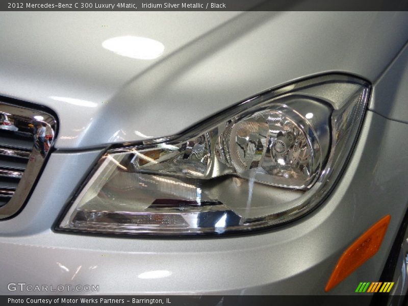 Iridium Silver Metallic / Black 2012 Mercedes-Benz C 300 Luxury 4Matic