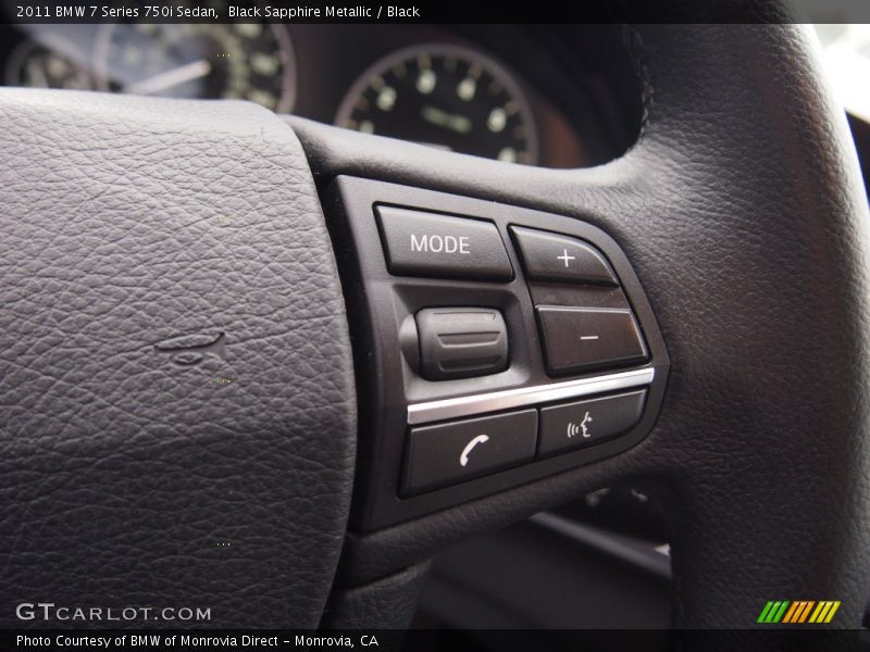 Black Sapphire Metallic / Black 2011 BMW 7 Series 750i Sedan