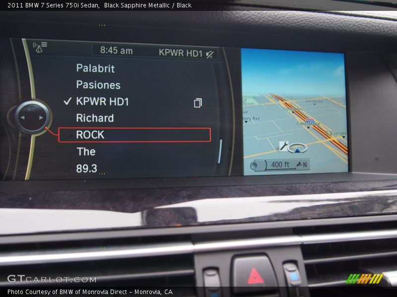 Black Sapphire Metallic / Black 2011 BMW 7 Series 750i Sedan