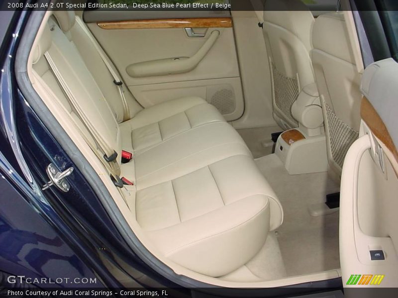 Deep Sea Blue Pearl Effect / Beige 2008 Audi A4 2.0T Special Edition Sedan