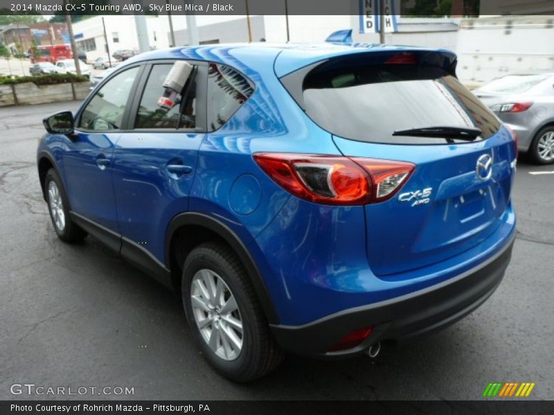 Sky Blue Mica / Black 2014 Mazda CX-5 Touring AWD