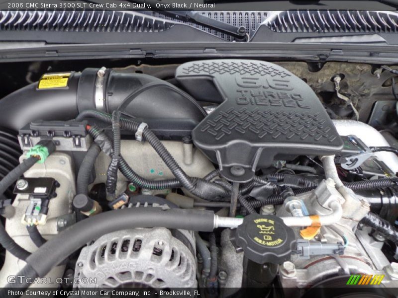  2006 Sierra 3500 SLT Crew Cab 4x4 Dually Engine - 6.6 Liter OHV 32-Valve Duramax Turbo-Diesel V8