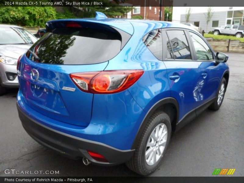 Sky Blue Mica / Black 2014 Mazda CX-5 Touring AWD