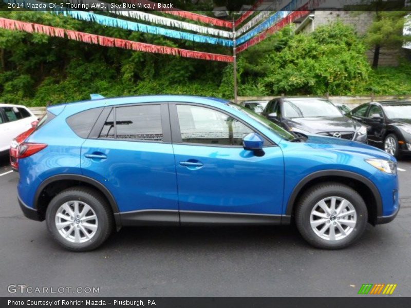 Sky Blue Mica / Black 2014 Mazda CX-5 Touring AWD