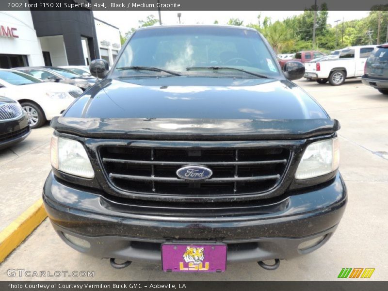 Black / Medium Graphite 2002 Ford F150 XL SuperCab 4x4