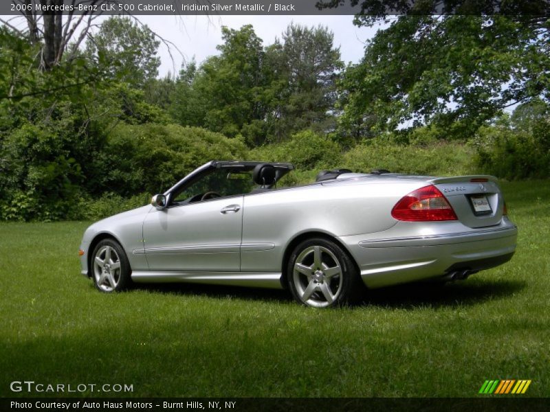 Iridium Silver Metallic / Black 2006 Mercedes-Benz CLK 500 Cabriolet