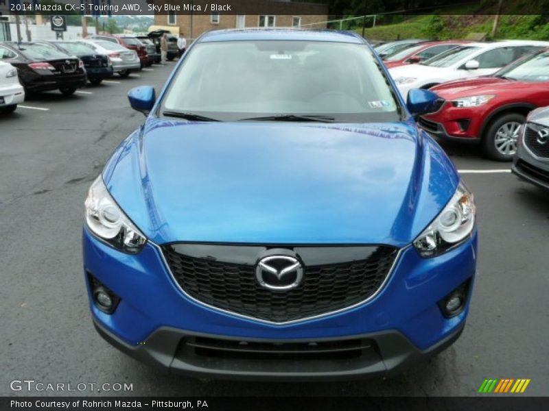 Sky Blue Mica / Black 2014 Mazda CX-5 Touring AWD