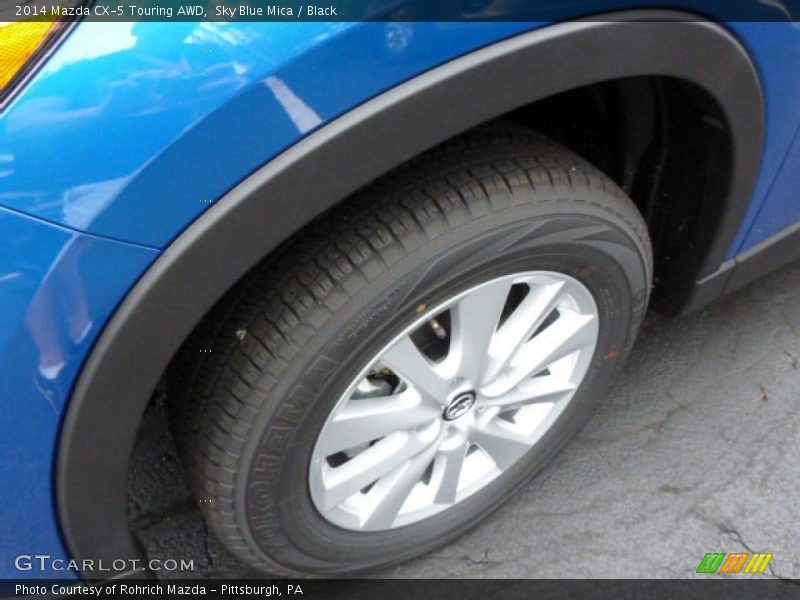Sky Blue Mica / Black 2014 Mazda CX-5 Touring AWD