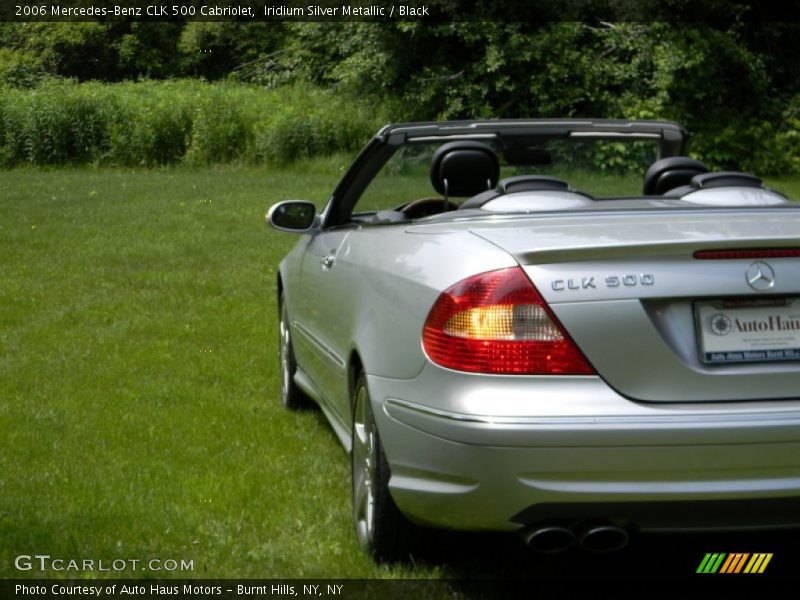 Iridium Silver Metallic / Black 2006 Mercedes-Benz CLK 500 Cabriolet