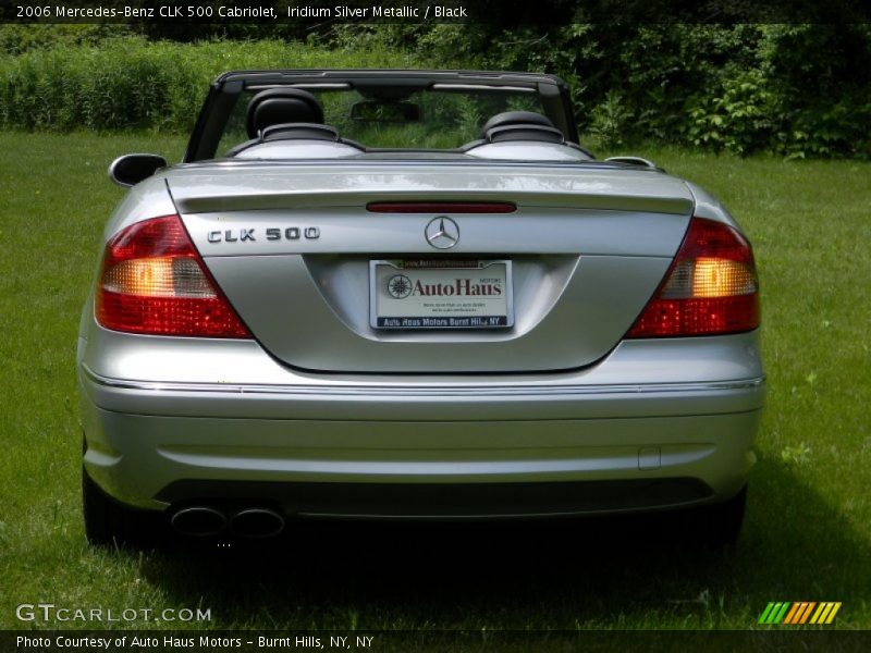 Iridium Silver Metallic / Black 2006 Mercedes-Benz CLK 500 Cabriolet