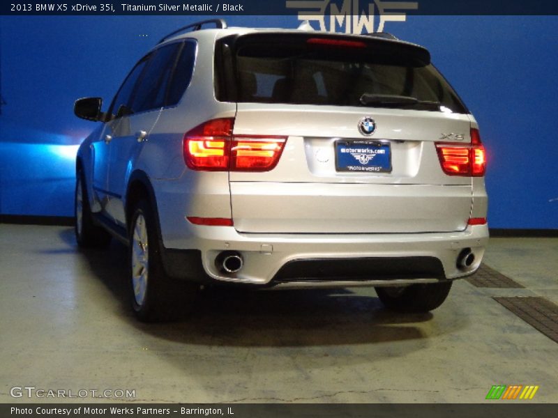 Titanium Silver Metallic / Black 2013 BMW X5 xDrive 35i