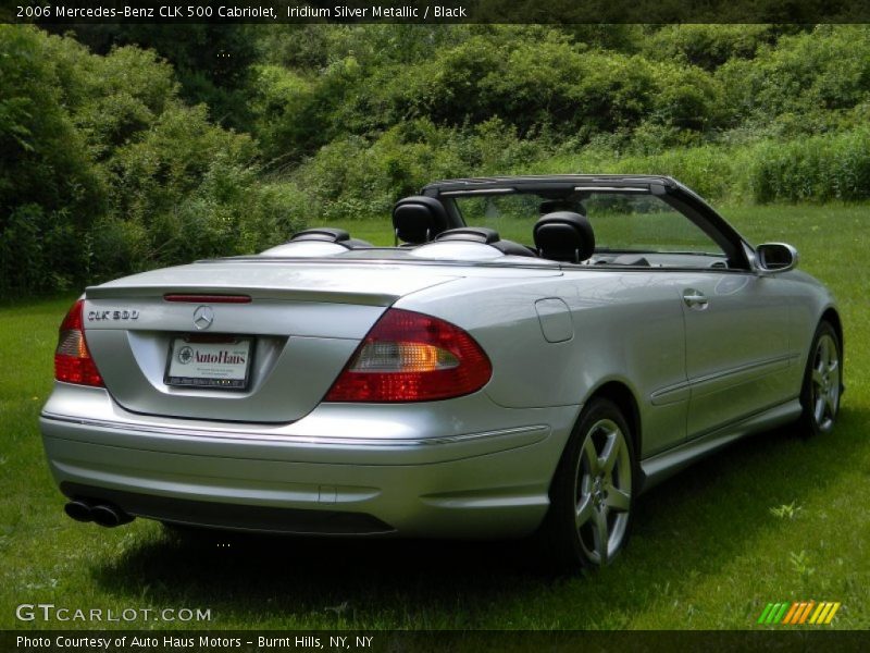 Iridium Silver Metallic / Black 2006 Mercedes-Benz CLK 500 Cabriolet