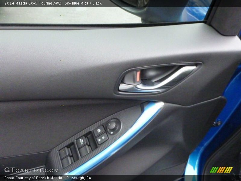 Sky Blue Mica / Black 2014 Mazda CX-5 Touring AWD
