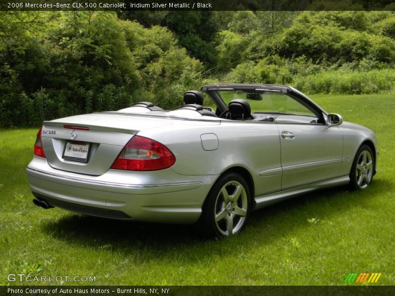 Iridium Silver Metallic / Black 2006 Mercedes-Benz CLK 500 Cabriolet