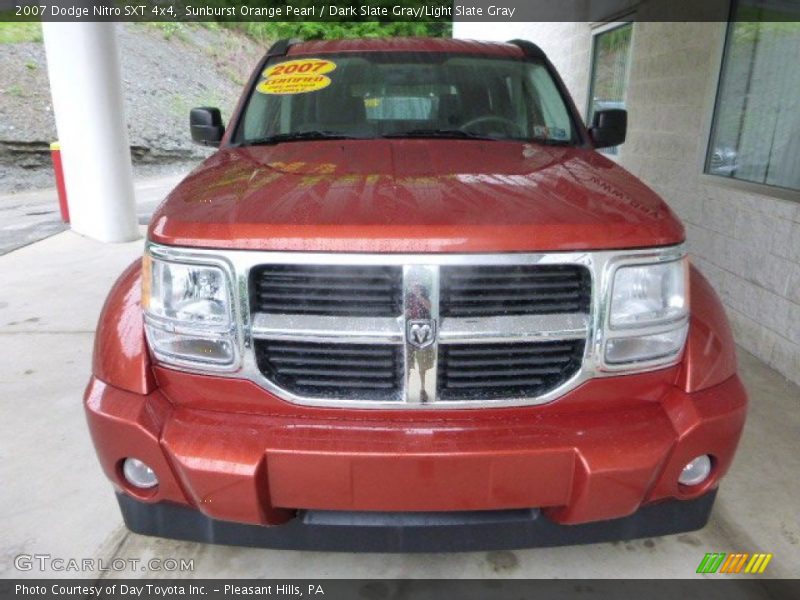 Sunburst Orange Pearl / Dark Slate Gray/Light Slate Gray 2007 Dodge Nitro SXT 4x4