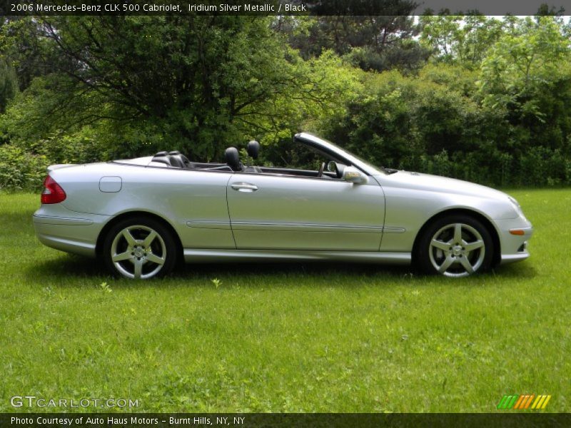 Iridium Silver Metallic / Black 2006 Mercedes-Benz CLK 500 Cabriolet