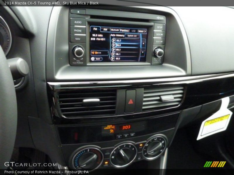 Sky Blue Mica / Black 2014 Mazda CX-5 Touring AWD