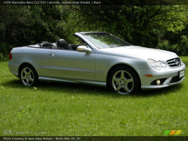 Iridium Silver Metallic / Black 2006 Mercedes-Benz CLK 500 Cabriolet