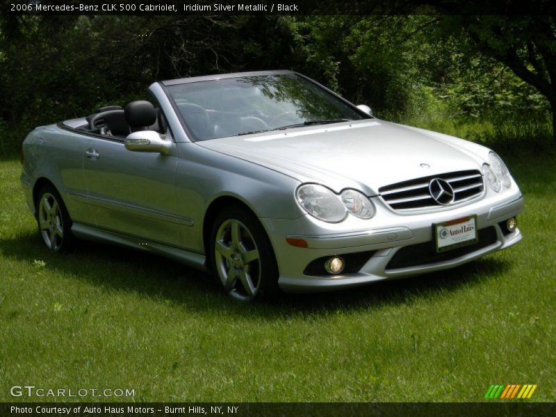 Iridium Silver Metallic / Black 2006 Mercedes-Benz CLK 500 Cabriolet
