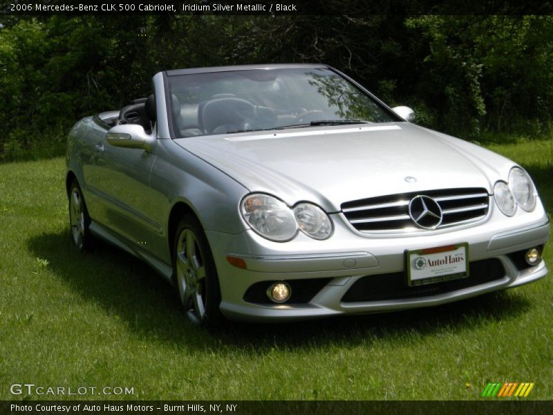 Iridium Silver Metallic / Black 2006 Mercedes-Benz CLK 500 Cabriolet