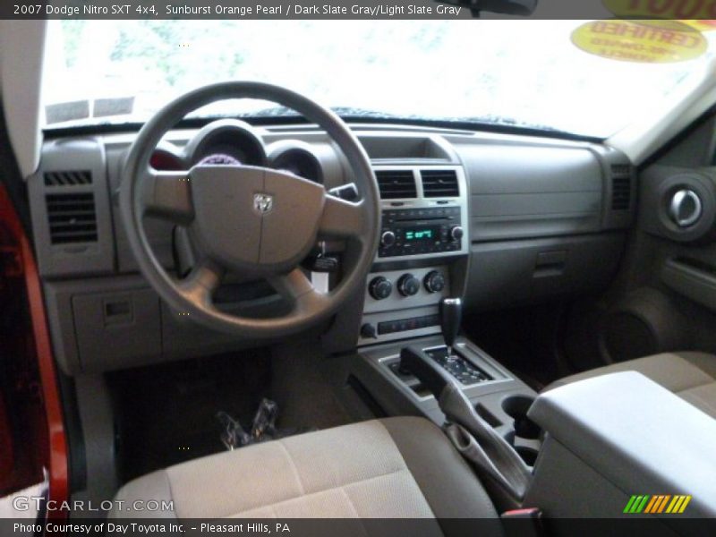 Sunburst Orange Pearl / Dark Slate Gray/Light Slate Gray 2007 Dodge Nitro SXT 4x4