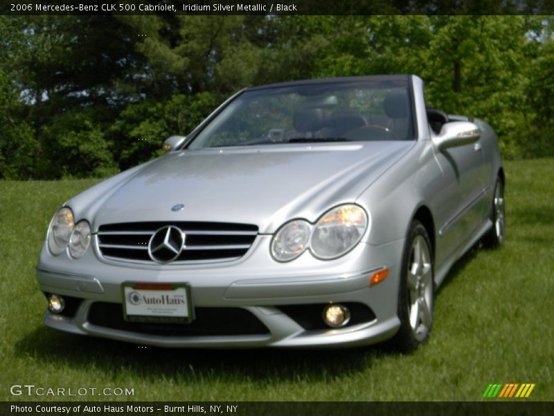 Iridium Silver Metallic / Black 2006 Mercedes-Benz CLK 500 Cabriolet