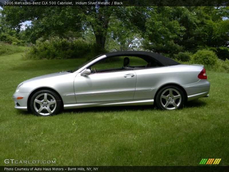 Iridium Silver Metallic / Black 2006 Mercedes-Benz CLK 500 Cabriolet
