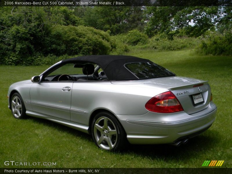 Iridium Silver Metallic / Black 2006 Mercedes-Benz CLK 500 Cabriolet