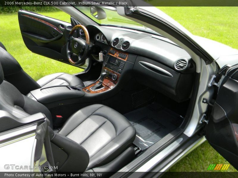 Iridium Silver Metallic / Black 2006 Mercedes-Benz CLK 500 Cabriolet