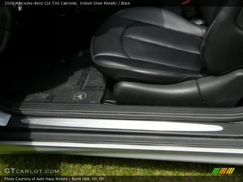 Iridium Silver Metallic / Black 2006 Mercedes-Benz CLK 500 Cabriolet