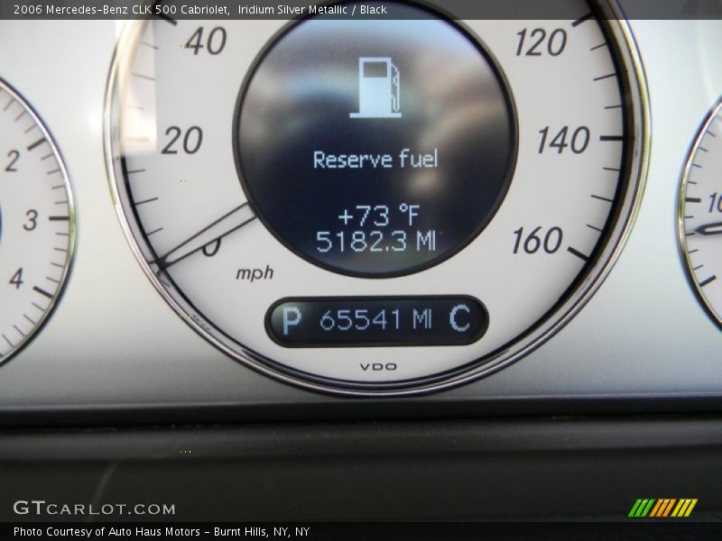 Iridium Silver Metallic / Black 2006 Mercedes-Benz CLK 500 Cabriolet