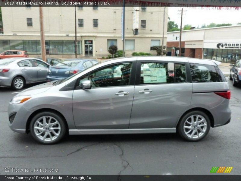Liquid Silver Metallic / Black 2013 Mazda MAZDA5 Touring