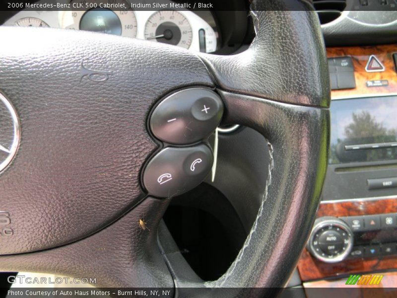 Iridium Silver Metallic / Black 2006 Mercedes-Benz CLK 500 Cabriolet