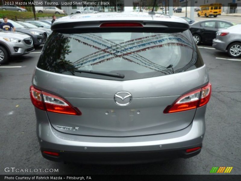 Liquid Silver Metallic / Black 2013 Mazda MAZDA5 Touring
