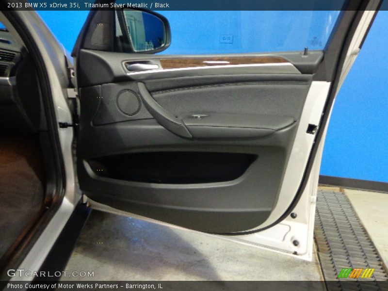 Titanium Silver Metallic / Black 2013 BMW X5 xDrive 35i