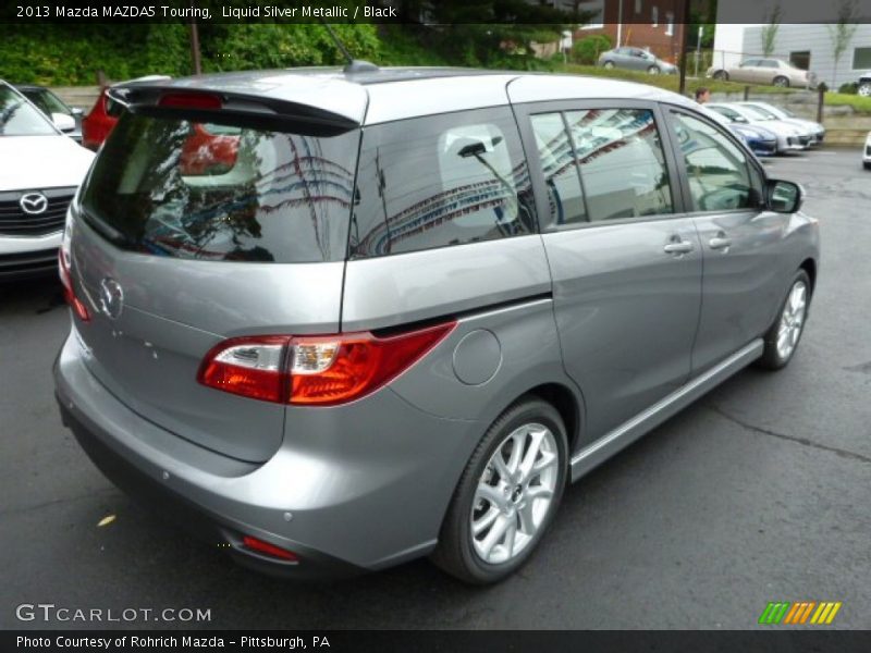 Liquid Silver Metallic / Black 2013 Mazda MAZDA5 Touring